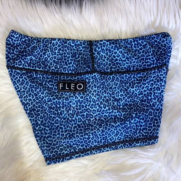 FLEO HTF Rawr 🐾 GWPL Collab Blue Cheetah Shorts M - Picture 7 of 10